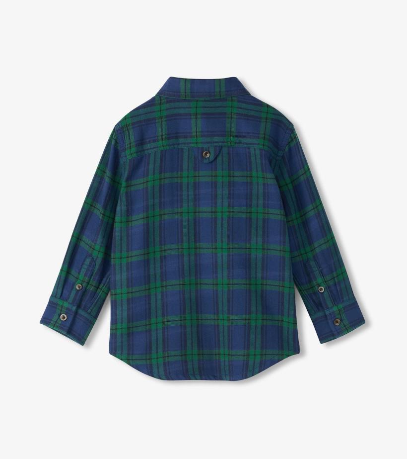 Boys Boys Blackwatch Plaid Button Down Shirt | Hatley Tops