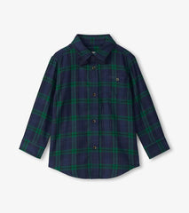 Boys Boys Blackwatch Plaid Button Down Shirt | Hatley Tops