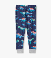 Boys Boys Blue Dinos Organic Cotton Pajama Set | Hatley Sleepwear