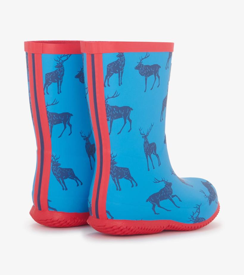 Boys Boys Blue Elks Packable Rain Boots | Hatley Rainwear