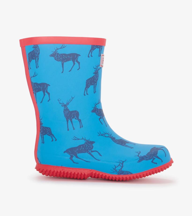 Boys Boys Blue Elks Packable Rain Boots | Hatley Rainwear