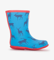 Boys Boys Blue Elks Packable Rain Boots | Hatley Rainwear