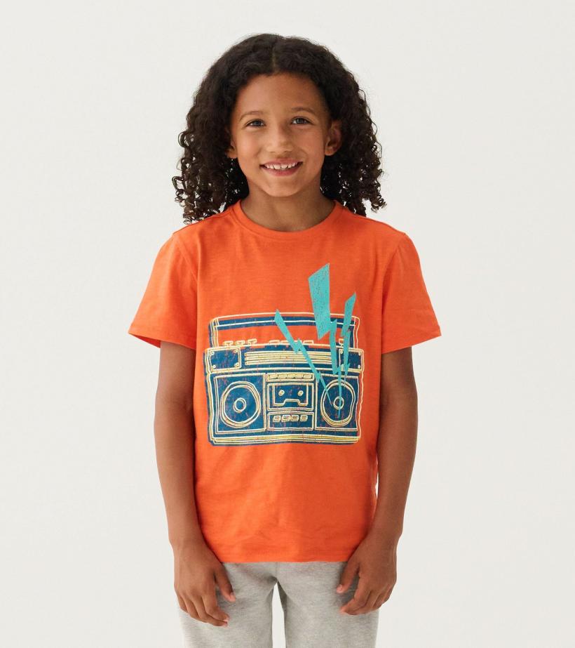 Boys Boys Boombox Glow In The Dark Graphic Tee | Hatley Tops