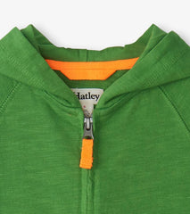 Boys Boys Camp Green Zip-Up Hoodie | Hatley Tops