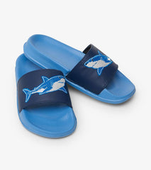 Boys Boys Deep-Sea Sharks Slides | Hatley Swimwear