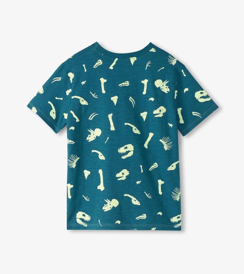 Boys Boys Dino Fossils Glow In The Dark Graphic Tee | Hatley Tops