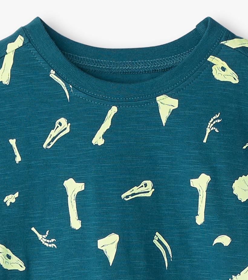 Boys Boys Dino Fossils Glow In The Dark Graphic Tee | Hatley Tops