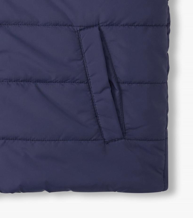Boys Boys Dino Fossils Reversible Quilted Vest | Hatley Tops