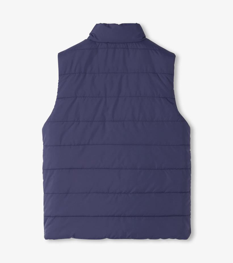 Boys Boys Dino Fossils Reversible Quilted Vest | Hatley Tops