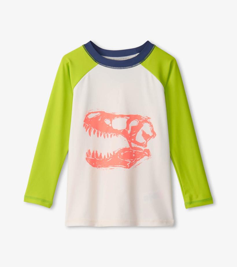 Boys Boys Dino Skull Long Sleeve Rashguard | Hatley Swimwear