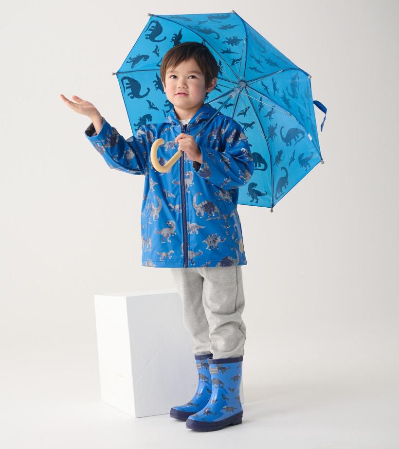 Boys Boys Dinosaur Zip-Up Rain Jacket | Hatley Rainwear