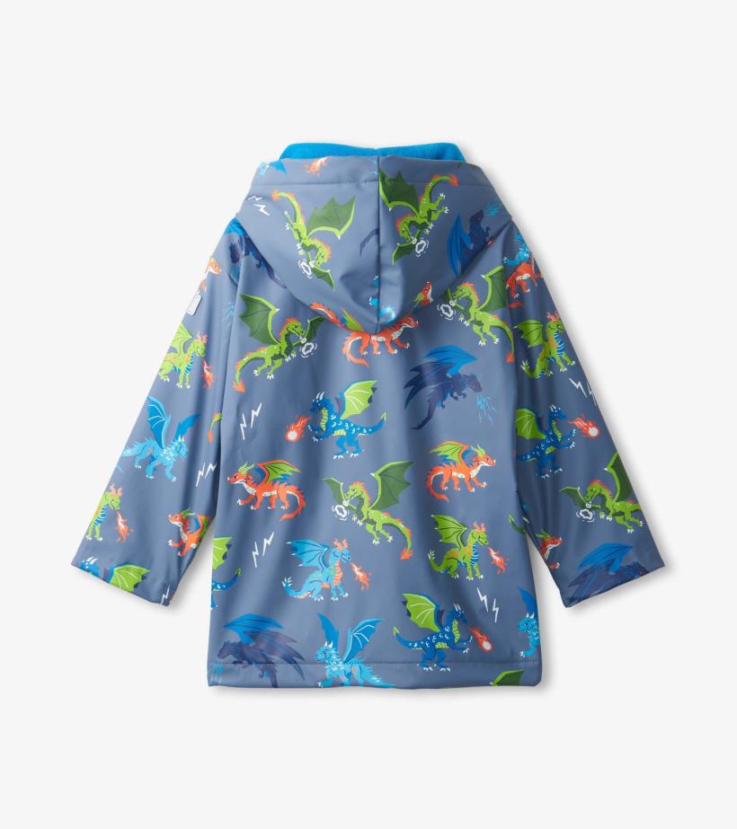Boys Boys Dragon Realm Button-Up Rain Jacket | Hatley Rainwear