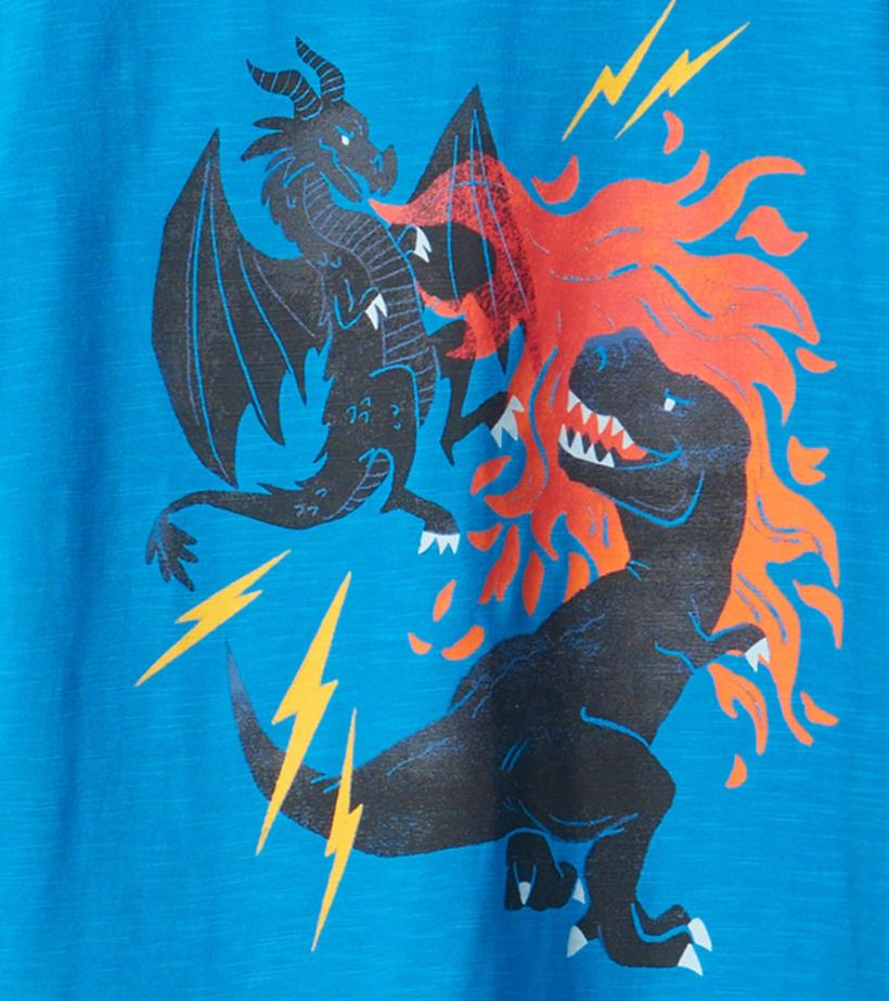 Boys Boys Dragon Vs Dino Graphic T-Shirt | Hatley Tops