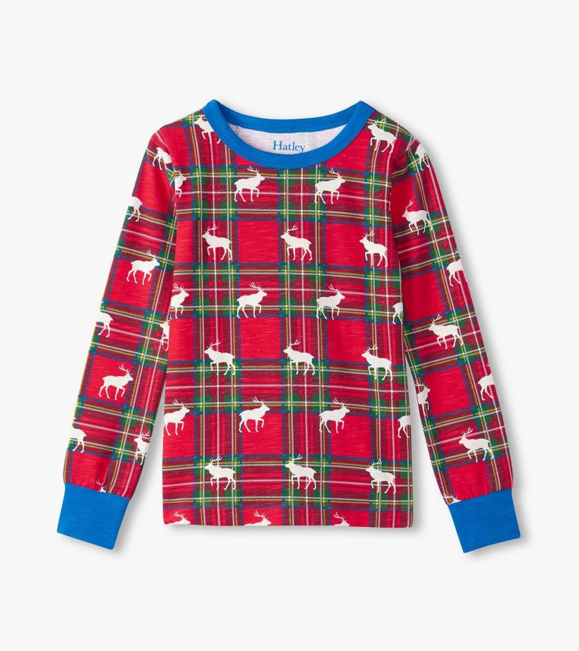 Boys Boys Elk Plaid Pajama Set | Hatley Sleepwear