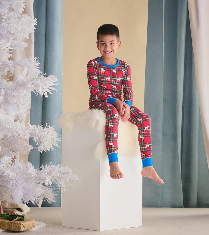 Boys Boys Elk Plaid Pajama Set | Hatley Sleepwear