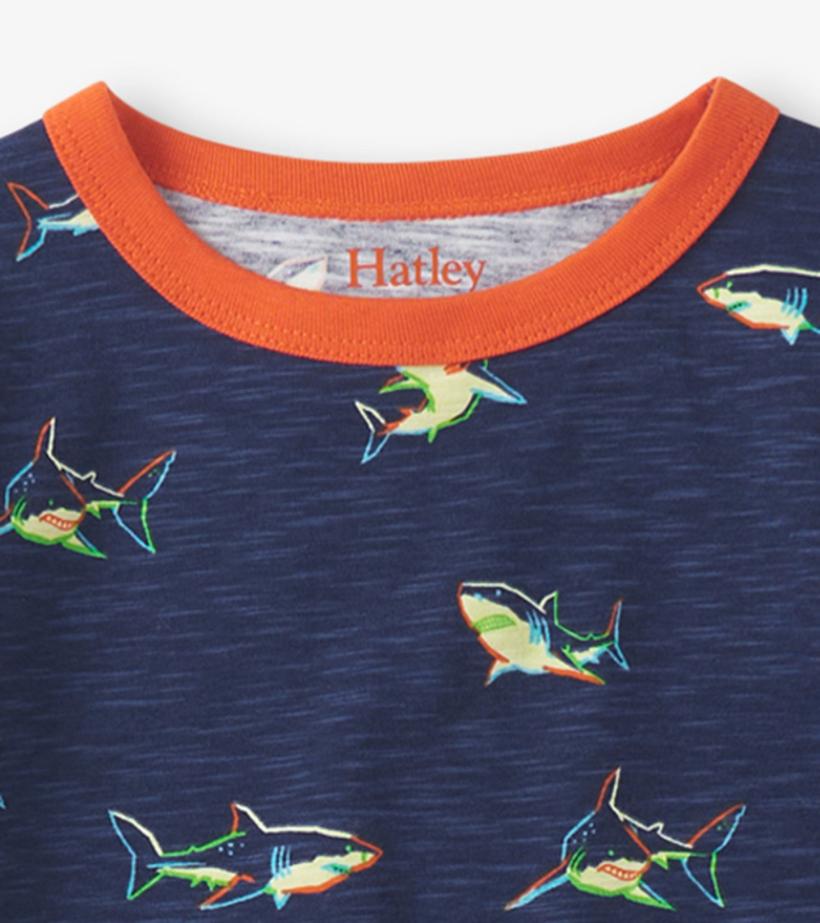 Boys Boys Glow Sharks Pajama Set | Hatley Sleepwear
