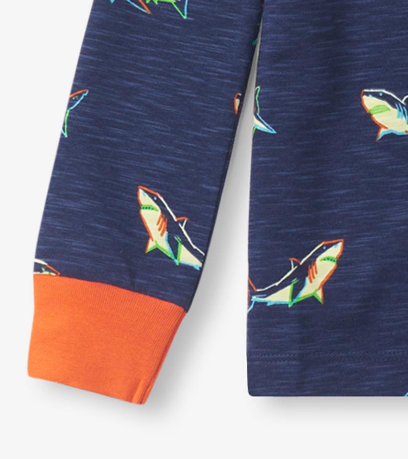 Boys Boys Glow Sharks Pajama Set | Hatley Sleepwear