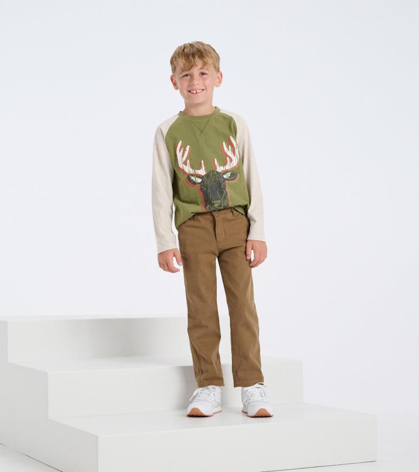 Boys Boys Grand Elk Long Sleeve T-Shirt | Hatley Tops