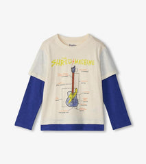 Boys Boys Guitar Fooler Long Sleeve T-Shirt | Hatley Tops
