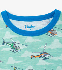 Boys Boys Helicopters Short Pajama Set | Hatley Sleepwear