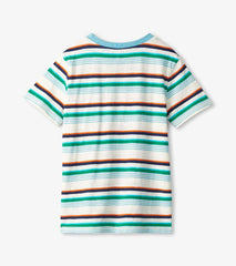 Boys Boys Hiking Stripes Pocket Tee | Hatley Tops