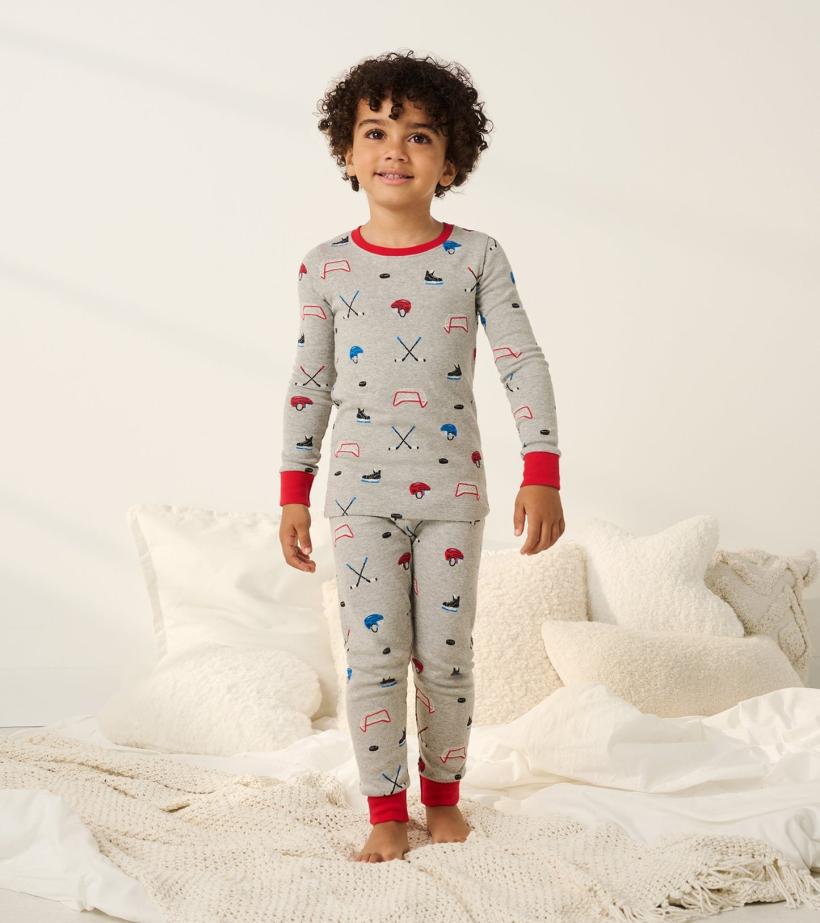 Boys Boys Hockey Organic Cotton Pajama Set | Hatley Sleepwear