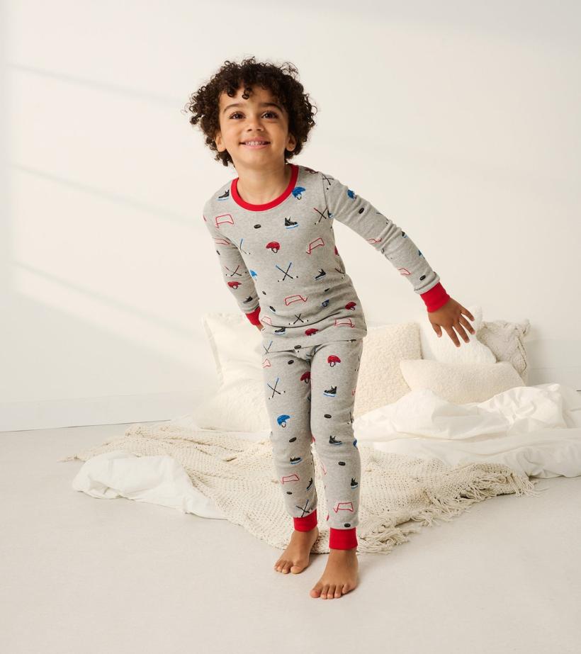 Boys Boys Hockey Organic Cotton Pajama Set | Hatley Sleepwear