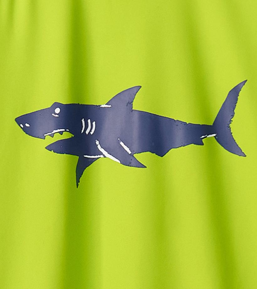 Boys Boys Lime Green Shark Short Sleeve Rashguard | Hatley Swimwear