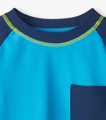 Boys Boys Malibu Blue Long Sleeve Rashguard | Hatley Swimwear