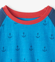 Boys Boys Mini Anchors Raglan T-Shirt | Hatley Tops