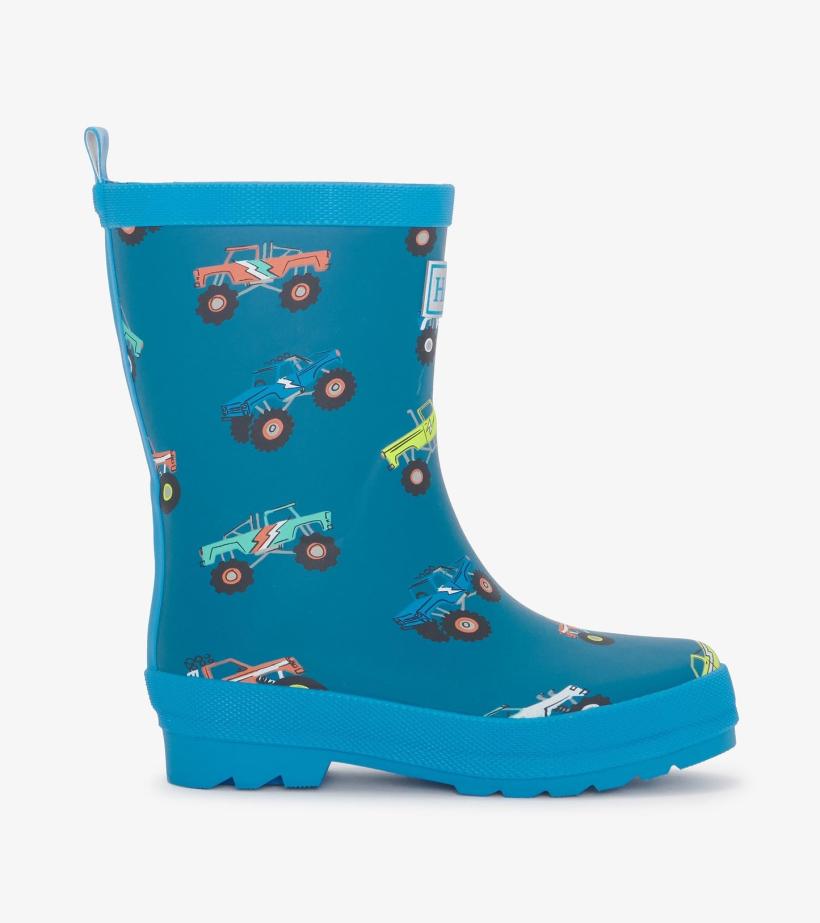 Boys Boys Monster Trucks Matte Rain Boots | Hatley Rainwear
