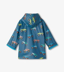 Boys Boys Monster Trucks Zip-Up Rain Jacket | Hatley Rainwear