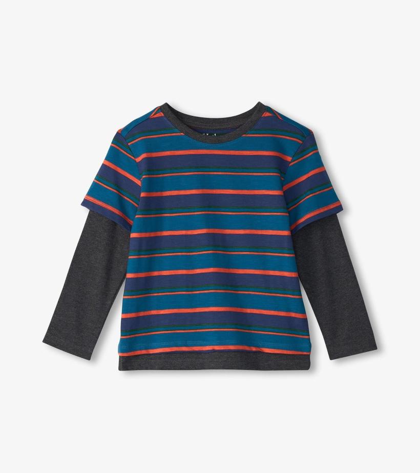 Boys Boys Moroccan Blue Fooler Long Sleeve T-Shirt | Hatley Tops