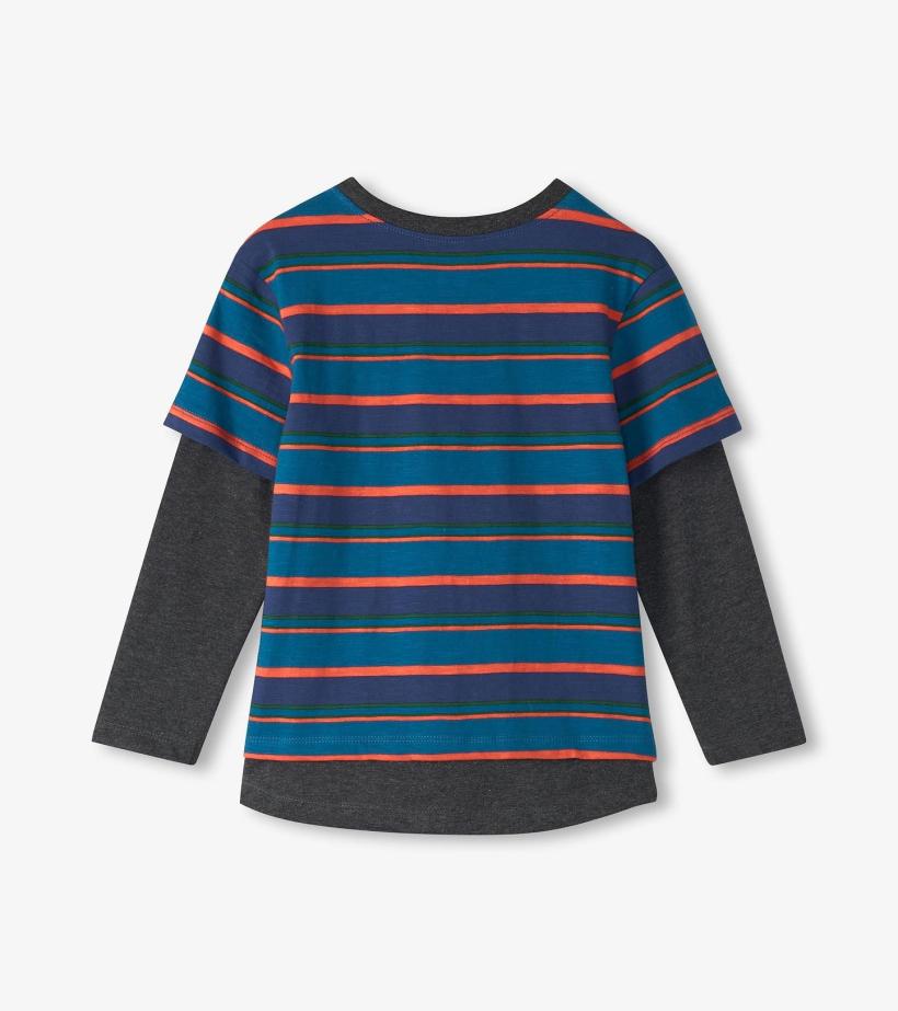 Boys Boys Moroccan Blue Fooler Long Sleeve T-Shirt | Hatley Tops