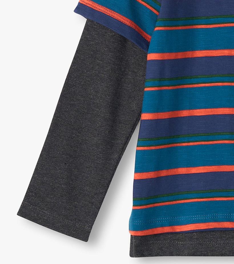 Boys Boys Moroccan Blue Fooler Long Sleeve T-Shirt | Hatley Tops