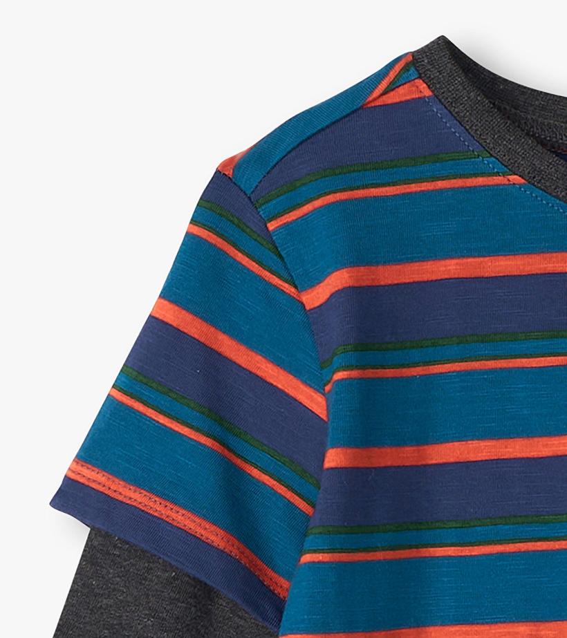 Boys Boys Moroccan Blue Fooler Long Sleeve T-Shirt | Hatley Tops