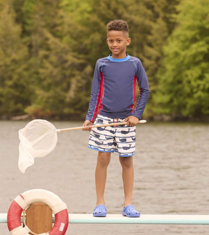 Boys Boys Nautical Whale Swim Shorts | Hatley Swimwear