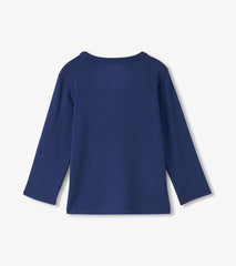 Boys Boys Patriot Blue Long Sleeve Bamboo T-Shirt | Hatley Tops