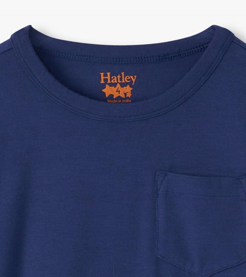 Boys Boys Patriot Blue Long Sleeve Bamboo T-Shirt | Hatley Tops