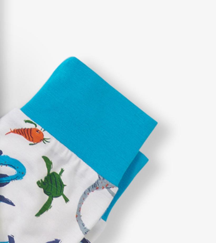 Boys Boys Prehistoric Marine Bamboo Pajama Set | Hatley Sleepwear
