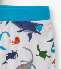 Boys Boys Prehistoric Marine Bamboo Short Pajama Set | Hatley Sleepwear