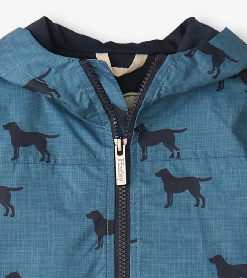 Boys Boys Preppy Dogs Zip-Up Lightweight Rain Jacket | Hatley Rainwear