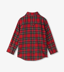 Boys Boys Red Plaid Button Down Shirt | Hatley Tops