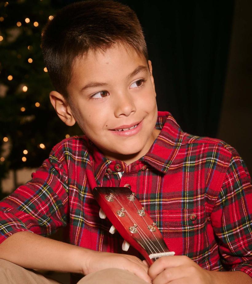 Boys Boys Red Plaid Button Down Shirt | Hatley Tops