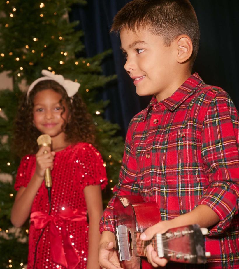 Boys Boys Red Plaid Button Down Shirt | Hatley Tops