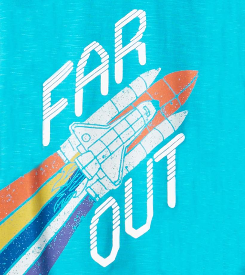 Boys Boys Rocketship Long Sleeve T-Shirt | Hatley Tops