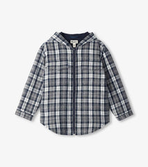Boys Boys Salute Plaid Lined Hooded Jacket | Hatley Sweaters