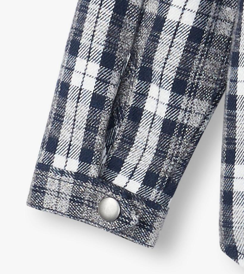 Boys Boys Salute Plaid Lined Hooded Jacket | Hatley Sweaters