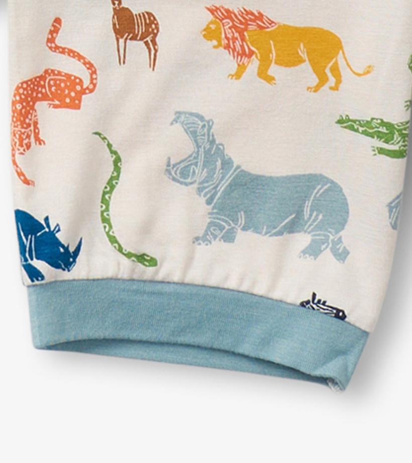 Boys Boys Scratchy Safari Bamboo Short Pajama Set | Hatley Sleepwear