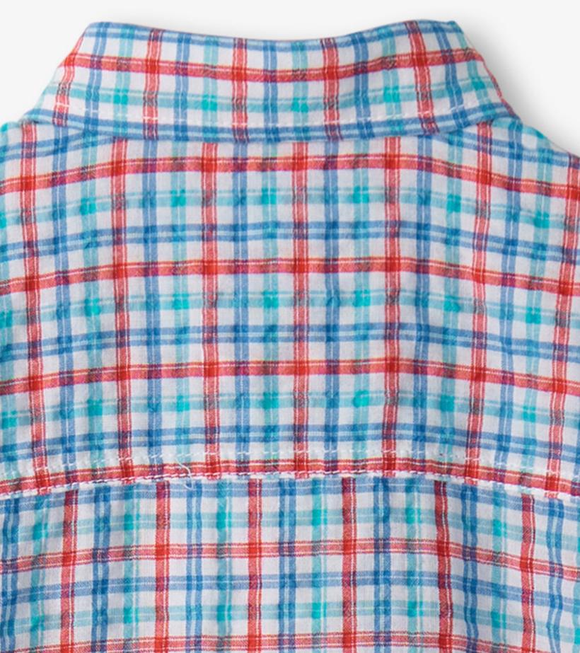 Boys Boys Scuba Check Button Down Shirt | Hatley Tops